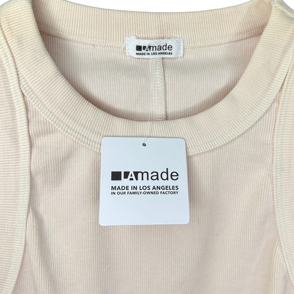 LAmade Paradise Cove Cropped Racerfront NEW Size Small Color Petal - Picture 5 of 5